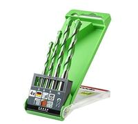 kwb AKKU TOP Hardcut Cassette de forets pour granit - Jeu de forets à pierre de 4 pièces, affûtés au diamant, Ø 5-10 mm, Made in Germany