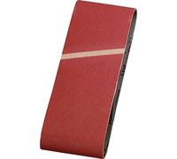 kwb Bandes abrasives 100x560 mm en corindon supérieur de granulométrie 100, encollage spécial et toile de coton flexible pour le ponçage grossier du bois et du métal