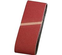 kwb Bandes abrasives 105x620 mm en corindon supérieur de granulométrie 80, encollage spécial et toile de coton flexible pour le ponçage grossier du bois et du métal