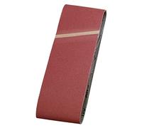 kwb Bandes abrasives 60x400 mm en corindon supérieur de grain 60, encollage spécial et toile de coton flexible pour le ponçage grossier du bois et du métal