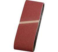 kwb Bandes abrasives 75x457 mm en corindon supérieur avec grain 150, encollage spécial et toile de coton flexible pour le ponçage moyennement fin du bois et du métal