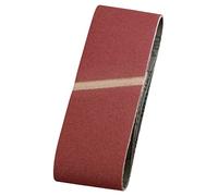 kwb Bandes abrasives 75x457 mm en corindon supérieur de grain 100, encollage spécial et toile de coton flexible pour le ponçage grossier du bois et du métal