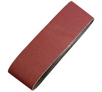 kwb Bandes abrasives 75x533 mm en corindon supérieur avec grain 80, encollage spécial et toile de coton flexible pour le ponçage grossier du bois et du métal