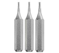 kwb Bit-Set 28-mm Pentalobe TS-1, TS-4, TS-6 Micro-Bit pour mécanique de précision (tige 4-mm, Tq 60 acier, avec bande de maintien, pour porte-embouts micro)