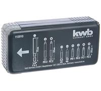 kwb Bit-Set Bit-Spenderbox - 9 pièces avec porte-embouts magnétique avec tige E 6.3 pour visseuse sans fil