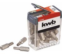 KWB Bitspender Box - Jeu de 25 embouts T25, longueur 25mm, diamètre 1/4', embout Torx, convient à toutes les visseuses sans fil
