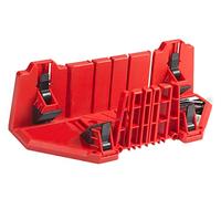 kwb Boîte à onglets pour angle de coupe 22,5°, 45°, 90° avec mâchoires de serrage réglables et embouts d'angle, en plastique ABS robuste