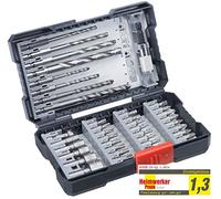 KWB Assortiment de forets et embouts 108960 – 39 pièces pour métal, pierre, béton, bois, brique