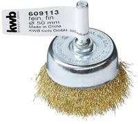kwb Brosse à dents, fil en laiton ondulé, pour une utilisation avec les perceuses et les visseuses sans fil 609113 1 pc(s)
