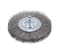 kwb Brosse à disque très grossière, fil d'acier HSS très épais, Ø 100 mm pour le métal et la pierre, brosse métallique pour perceuse y compris tige hexagonale E6.3, pour dérouiller, décalaminer