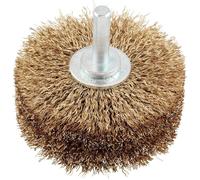 KWB Brosse à structurer le bois, fil d´acier HSS laitonné, ø 80 mm - 604030