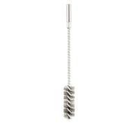 kwb brosse métallique ronde/cylindrique fine, ondulée, en fil d'acier, Ø 38 mm pour le métal et la pierre, brosse métallique pour perceuse, brosse à tuyaux pour chaudière/chauffage