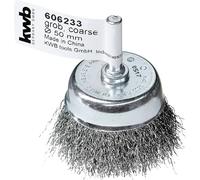 kwb Brosses à dents, fil d'acier HSS ondulé, pour une utilisation avec des perceuses et des visseuses sans fil 606233