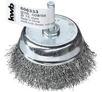 kwb Brosses à dents, fil d'acier HSS ondulé, pour une utilisation avec des perceuses et des visseuses sans fil 606333 1 pc(s)