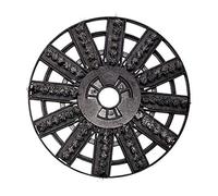 kwb by Einhell Brosse abrasive en acier pour ponceuse murale (Ø 180 mm, adaptée au ponçage du béton et à l’élimination des résidus de papier peint, pour ponceuse murale TE-DW 180 Einhell)