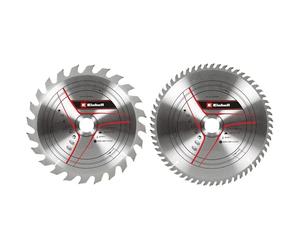 kwb by Einhell Jeu de 2 Lames de Scie Circulaire 250 x 30 mm Stat. Accessoires de Scie (2 Lames de Scie HM, Max. 7600 tr/min, Convient pour Scie Circulaire de Table Einhell et Scie à Onglet Radiale