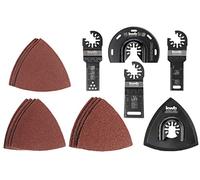 Kwb by Einhell Kit 17 Accessoires multifonctions (12 abrasifs et 5 lames)