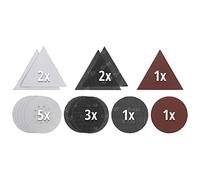 kwb by Einhell Kit 15 feuilles abrasives Ø225 mm pour ponceuses cloisons sèches P80/P120