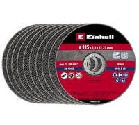 kwb by Einhell Lot de 10 disques à tronçonner pour meuleuse d'angle (fins, Ø 115 x 1,0 x 22,33 mm, max. 13300 min-1, extra fins pour peu de perte de matériel)