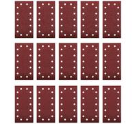 kwb by Einhell Lot de 15 papiers abrasifs pour ponceuse orbitale (230 x 115 mm, grain 40/80/120, 14 trous)