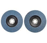 kwb by Einhell Lot de 2 disques à lamelles pour meuleuse d'angle (Ø 150 x 22,23 mm, Cut-Fix, disque à lamelles pour métal et acier)