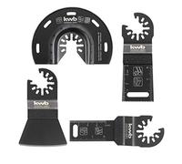 Set de 4 outils multifonctions pour bois, plastique et métal (3 lames de scie, 1 grattoir)