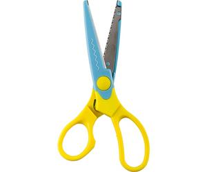 kwb ciseaux d'artisanat pour enfants 020,890 (section arrondie en zigzag de pointe, 165 mm)