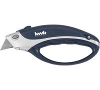KWB Cutter avec protection de la main, 13400, y compris 2 lames à crochet et 2 lames trapézoïdales