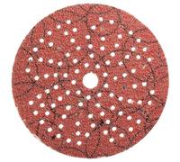 kwb Disque abrasif Ø 125 mm en corindon avec revêtement antistatique, grain 40, perforation universelle, encollage entièrement en résine synthétique et support papier renforcé