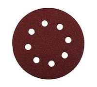 kwb Disque abrasif Ø 125 mm en corindon supérieur avec grain 40, changement sans outil, encollage résine synthétique de haute qualité et support papier renforcé, pour bois et métal