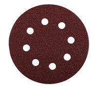 kwb Disque abrasif Ø 125 mm en corindon supérieur avec grain 40, changement sans outil, liant en résine synthétique de haute qualité et support en papier renforcé, pour le bois et le métal