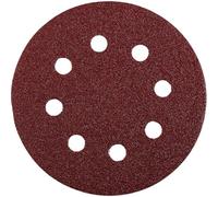 kwb Disque abrasif Ø 125 mm en corindon supérieur avec grain 60, changement sans outil, liant en résine synthétique de haute qualité et support en papier renforcé, pour le bois et le métal
