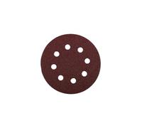 kwb Disque abrasif Ø 125 mm en corindon supérieur avec grain 80, changement sans outil, liant en résine synthétique de haute qualité et support en papier renforcé, pour le bois et le métal