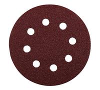 kwb Disque abrasif Ø 125 mm en corindon supérieur dans les granulométries 60, 120, 180, encollage résine synthétique de haute qualité et support papier renforcé, pour le bois et le métal