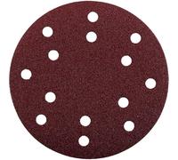 kwb Disque abrasif Ø 150 mm en corindon supérieur avec grain 120, changement sans outil, liant en résine synthétique de haute qualité et support en papier renforcé, pour le ponçage du bois et du métal
