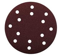 kwb Disque abrasif Ø 150 mm en corindon supérieur avec grain 80, changement sans outil, liant en résine synthétique de haute qualité et support en papier renforcé, bois et métal