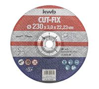 kwb Disque de coupe Cut-Fix 791 970 (230 x 22, coudée, épaisseur 3,0 mm, pour le métal et l'acier, pour meuleuses d'angle)