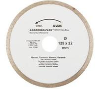 KWB Disque à tronçonner AGGRESSO-FLEX White-Line 125 mm bande turbo fermée, fritté, alésage 22,23 mm