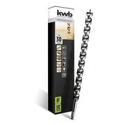 kwb DOUBLE CUT Japan Mèche à serpentin ø 30 mm, 460 mm,revêtement anti-adhérent PTFE,affûtage spécial de la pointe,avec pointe filetée autocentrante,concentricité de haute précision,queue six pans