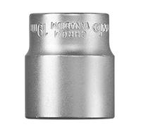kwb douille de 19 mm pour 3/8 '' cliquets 372 219 (chrome-vanadium, trempé, chromé mat, hauteur 30 mm)