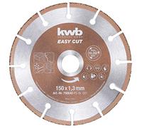 kwb Easy-Cut universel Disque à tronçonner au carbure 150 mm x 1,3 mm, Disque flexible pour divers matériaux, Alésage 22,23 mm, 150mm
