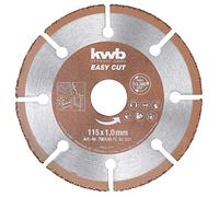 kwb Easy-Cut universel disque à tronçonner en métal dur 115 mm x 1,0 mm, disque flexible pour divers matériaux, alésage 22,23 mm, 115mm