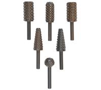 KWB Einhell 49495500 Set de 10 râpes pour fraiser les tôles à sculpter le bois Ø6mm