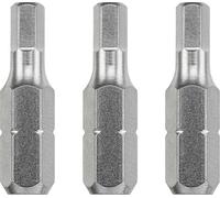KWB Embouts 121405 – Hex 5,0 mm, 25 mm, acier industriel – 3 pièces (6,3)