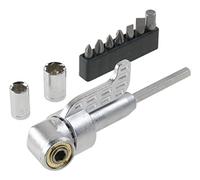 kwb Embout de vissage coudé - 9 pièces, y compris embouts, aimant permanent, adaptateur de douille et douilles