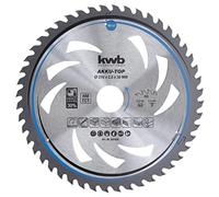 kwb Energy-Saving Lame de scie circulaire Easy Cut, Ø 210 x 30 mm coupe fine avec denture spéciale alternée 48 dents Z48, AKKU-TOP coupe fine, 210 x 30