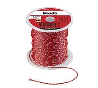 kwb Ficelle de maçon 100 mètres, 1,2 mm, rouge, m x