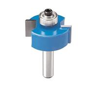 kwb Fraise à feuillurer Ø 31,7 mm, à mises rapportées en métal dur avec roulement à billes de butée, tige de serrage précise et géométrie de coupe optimisée pour un fraisage exact