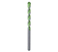 kwb Hardcut Foret à granit Ø 4 mm avec tranchant spécial en métal dur, plaquette en métal dur asymétrique brasée à haute température, transport optimal de la poussière de perçage, tige ronde