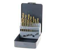 kwb 421856 HSS Jeu de forets pour le métal 19 pièces 1 mm, 1.5 mm, 2 mm, 2.5 mm, 3 mm, 3.5 mm, 4 mm, 4.5 mm, 5 mm, 5.5 mm, 6 mm